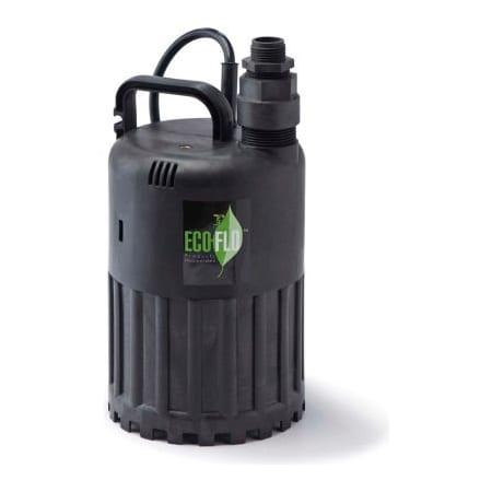 Eco Flo Products Eco-Flo SUP80 Submersible Utility Pump, Manual, 1/2 HP, 3180 GPH SUP80